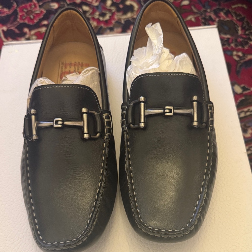 Nordstrom Men's Black Leather Loafers